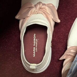 Mark Nason Women's Blush Pink Slip-On Sneakers